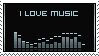 I love music stamp