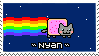 Nyan cat stamp