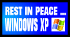 RIP Windows XP stamp
