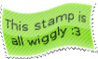 Wiggly stamp